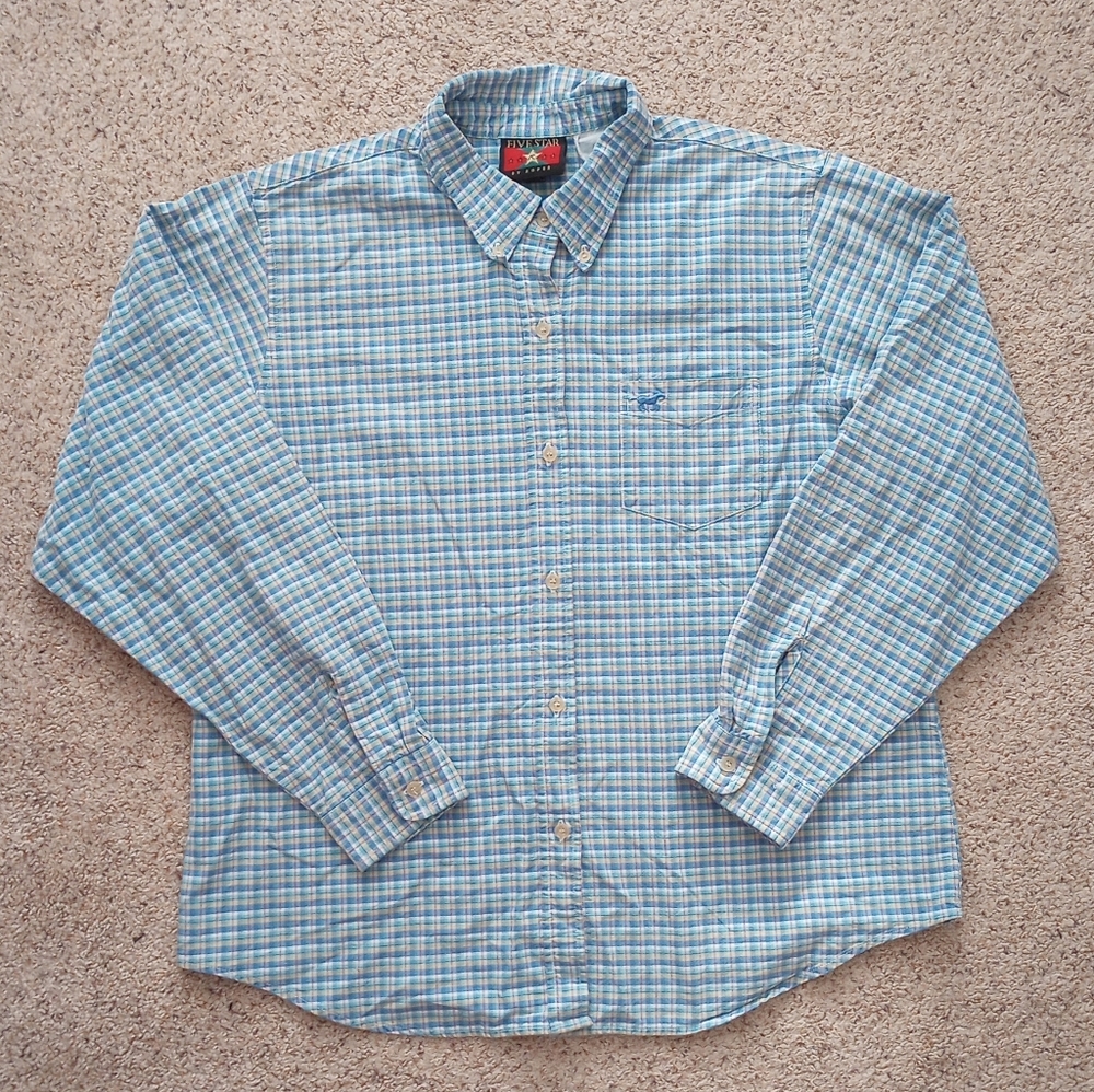 Vintage Western Long sleeve Five Star By Roper